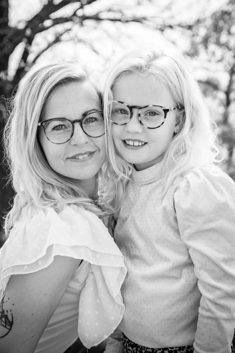 Familie Nijhof tijdens hun fotoshoot