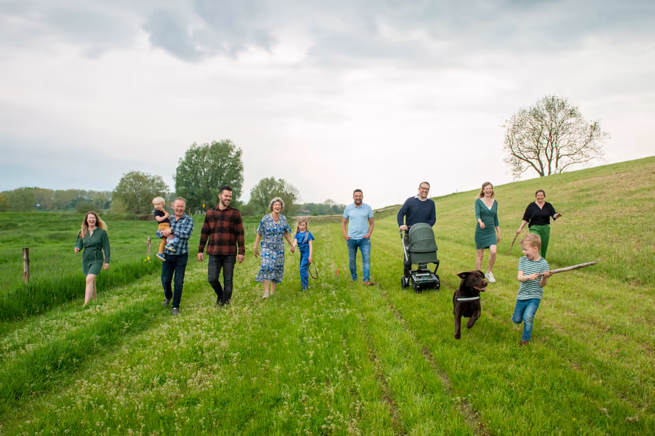 Familie groepsfoto